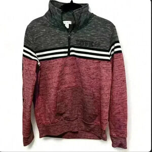 Flirtitude Active Women's Maroon/Gray Quarter Zip Size XS